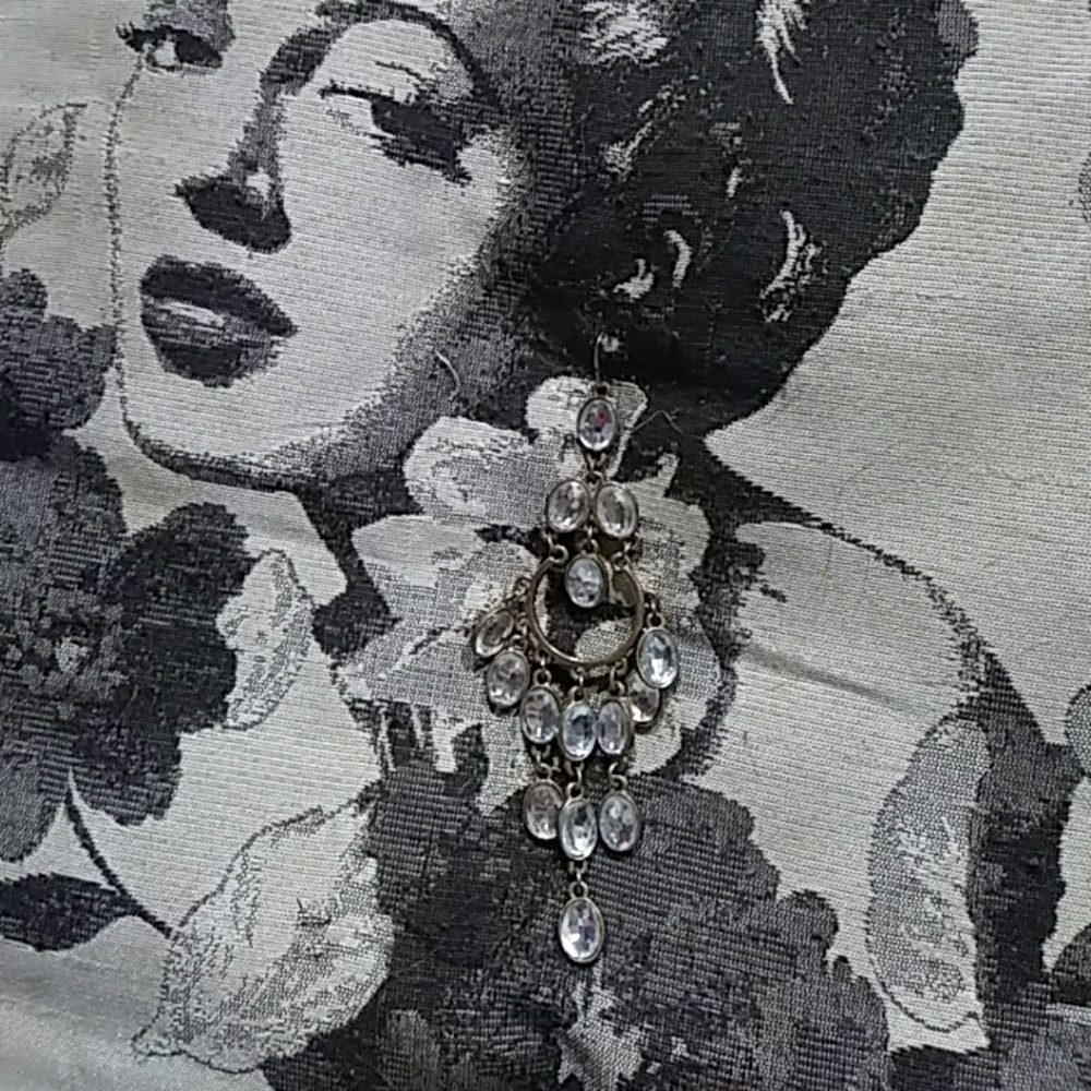 Gold and Silver Chandelier Earrings